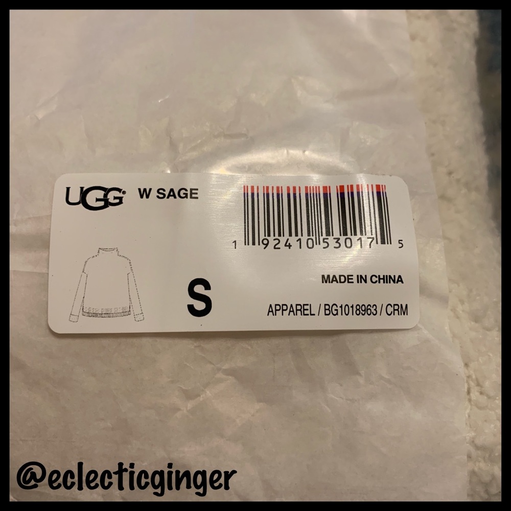 UGG Cream Ivory Australia Sage turtleneck long sleeve sweater - Picture 7 of 8